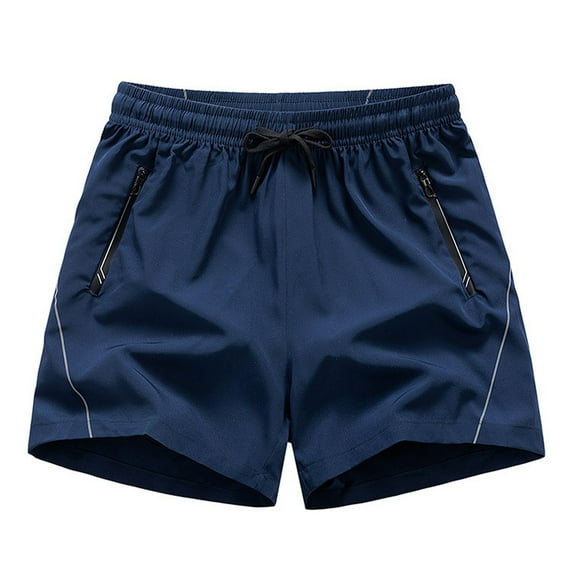 JYnXIANTI Mens Sweat Shorts Thin Comfy Elastic Waist Shorts with Zipper Pockets Outdoor Workout Running Shorts Summer Outfits