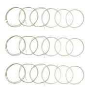 JYsun Classical Guitar Strings 3 full sets Clear Nylon for E-1st B-2nd G-3rd and Nylon Core Silver-Plated Copper Alloy Wound for D-4th A-5th E-6th