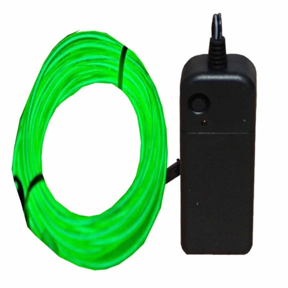 JYtrend 15ft Neon Led El Wire Light Kit for Party, Halloween, Burning Man Decoration (Green)