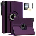 thumbnail image 1 of JYtrend Case For iPad Pro 11 Inch 2021 (3rd), 2020 (2nd), 2018 (1st) Generation, 360 Rotating Smart Cover (Purple), 1 of 5