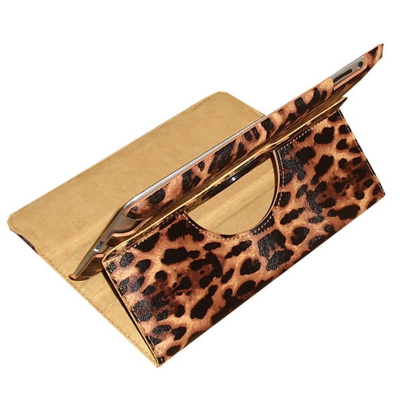 JYtrend Case Rotating Cover for iPad Mini 5 (2019) /Mini 4 (2015) (Leopard)