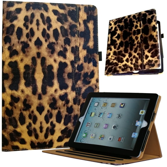 JYtrend Case for 10.5 inch iPad Air 3 /Pro 10.5, Cover with Pocket (Leopard)