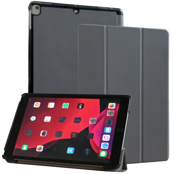 JYtrend Case for iPad 7th 8th 9th Generation, Slim Stand Protective Smart Cover for iPad 10.2 inch A2602 A2603 A2270 A2428 A2197 A2200, Gray