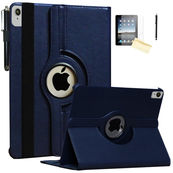JYtrend Case for iPad Pro M5 11" 2025 / Pro M4 11-Inch 2024, Rotating Stand Smart Cover for A3357 A3361 A3362 A2836 A2837 A3006 (Navy Blue)