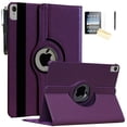 thumbnail image 1 of JYtrend Case for iPad Pro M5 11" 2025 / Pro M4 11-Inch 2024, Rotating Stand Smart Cover for A3357 A3361 A3362 A2836 A2837 A3006 (Purple), 1 of 5