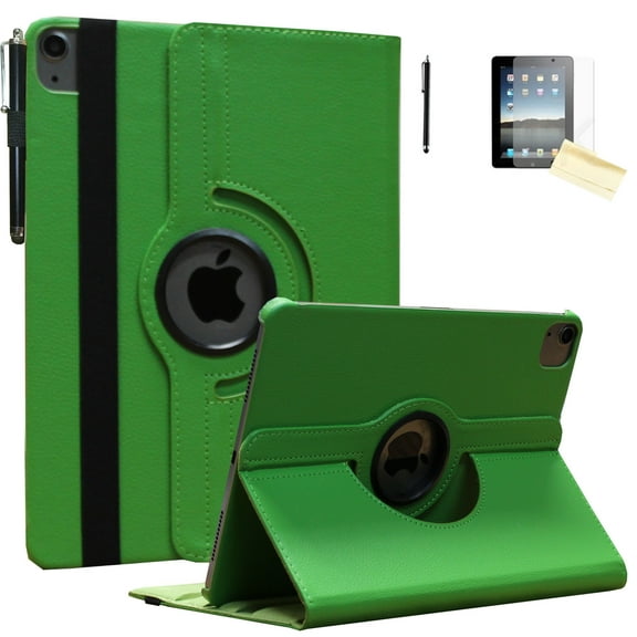 JYtrend Case for iPad Air 11-inch (M2 2024 6th Gen), iPad Air 5 2022 /Air 4 10.9 Inch 2020, Rotating Stand Smart Magnetic for iPad Air 6 5th 4th Generation A2588 A2589 A2316 A2324 A2072 A2325  (Green)