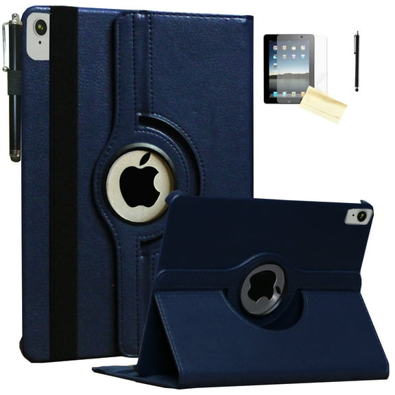 JYtrend Case for iPad Air 11-inch (M2 2024 6th Gen), iPad Air 5 /Air 4 10.9 Inch, Rotating Stand Smart Magnetic for iPad Air 6 5th 4th Generation A2588 A2589 A2316 A2324 A2072 A2325  (Navy Blue)