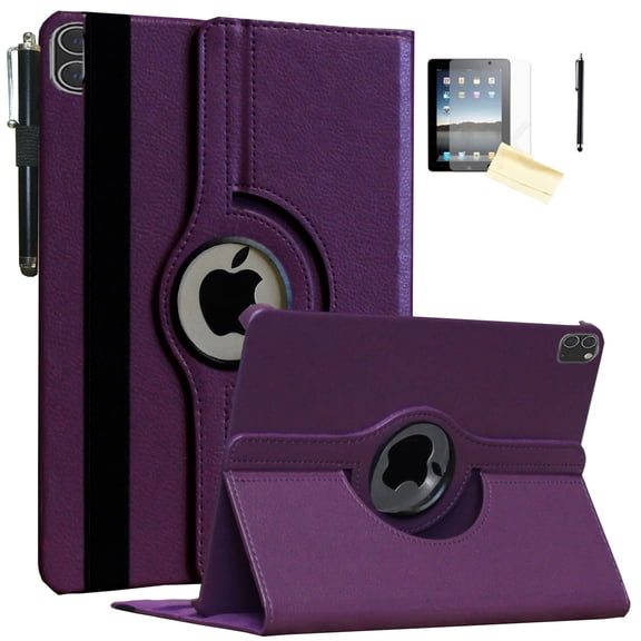 JYtrend Case for iPad Pro 12.9 6th 5th 4th 3rd Generation, Rotating Stand Smart Auto Wake Up/Sleep Cover for Model A2436 A2764 A2437 A2378 A2379 A2461 A2229 A2069 A2232 A1876 A2014 A1895, Purple