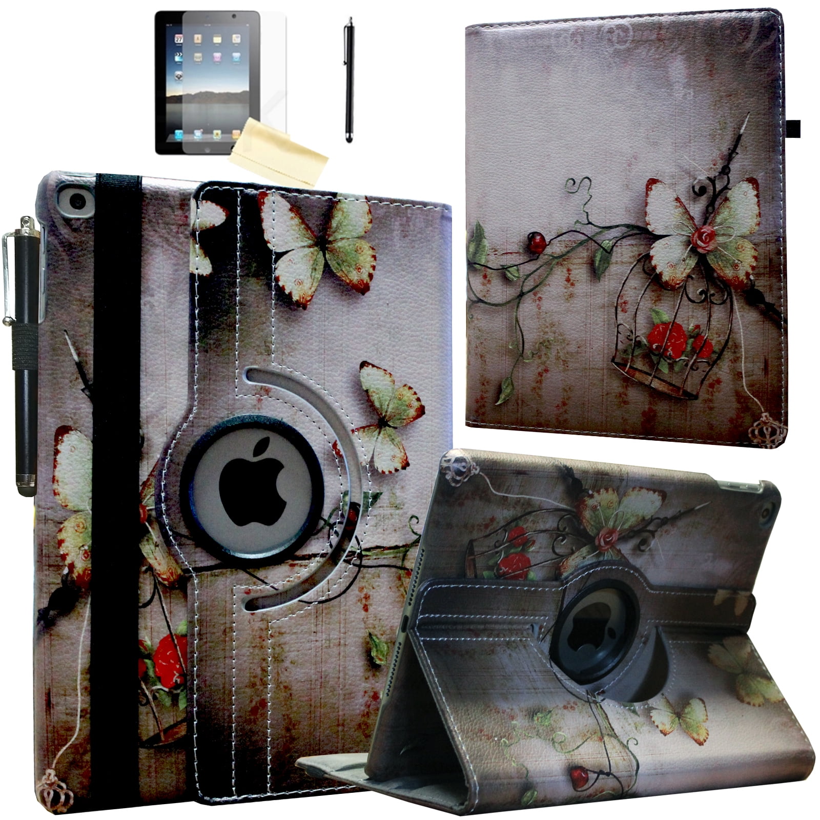 Per IPad 2 IPad 3 IPad 4 Custodia Con Rotazione Di 360 Gradi Custodia - Foto 2