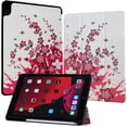 thumbnail image 1 of JYtrend iPad Air 5th Generation Case, iPad Air 4th Generation Case 10.9 Inch with Pencil Holder [Support Pencil Charging], Smart Slim Protective Cover Trifold Stand for iPad Air 4 Air 5 (Pink Flower), 1 of 8