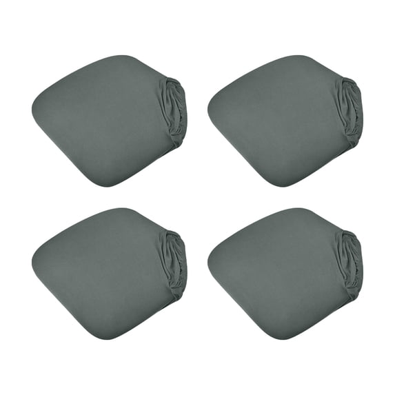 JYuncloud Waterproof Chair Seat Covers, Stretch Chair Covers for Dining Chairs Set of 4, Removable Chair Seat Slipcovers Protector