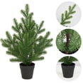 thumbnail image 1 of JZCHUNTOY 1.57ft Flocked Desktop Artificial Christmas Tree, Realistic Thick White Snow Covered Needles, Stable Metal Base, Compact Mini Xmas Tree, for Office Desk Bedroom Home Holiday Decoration, 1 of 6