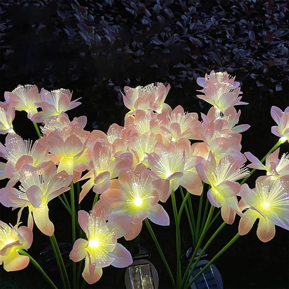 JZCHUNTOY 1 Piece Solar Cherry Blossom Branch Light, Waterproof LED Flower String Light, 8 Modes Energy Saving Decorative Fairy Light for Garden, Patio, Yard, Party, Wedding