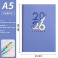 thumbnail image 1 of JZCHUNTOY 2026 Planner Notebook, 1 Piece Annual Schedule Planner, Thick Paper Smooth Writing Daily Weekly Monthly Agenda Book, for Office Business Travel Time Management Schedule Recording, 1 of 1