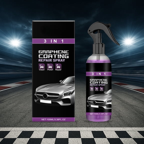 JZCHUNTOY 3 in 1 Car Paint Protection Spray, 3.38OZ Quick Coat Hydrophobic Coating Spray, Scratch Resistant High Gloss Protector for Auto Exterior Paint Glass Wheel Trim