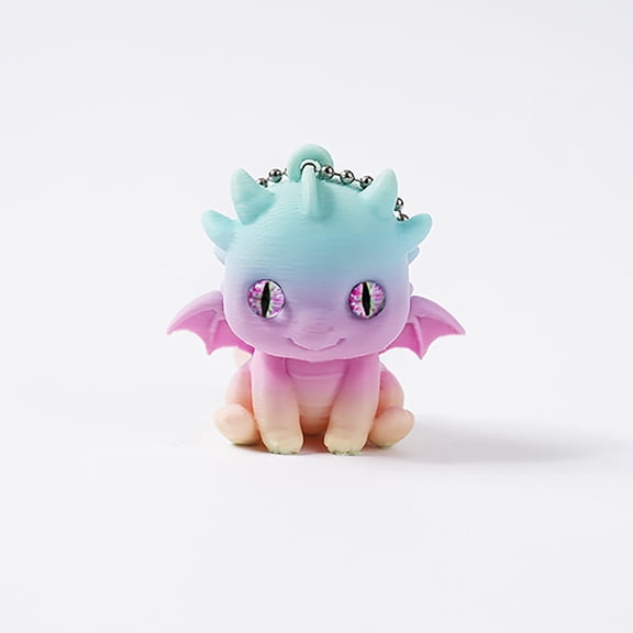 JZCHUNTOY 3D Printed Small Dragon Figurine (1 Piece), Fantasy Creature Desk Decor, Collectible Mini Dragon Statue for Display