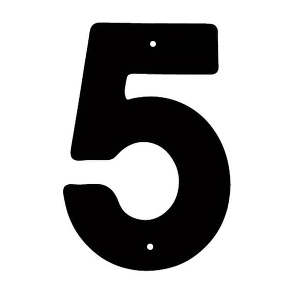 JZCHUNTOY 3D Wrought Iron Number Door Sign, 1Pc Rust Resistant Metal House Number Plaque Classic Design, Easy to Install Weatherproof Address Sign for Home Door Courtyard Mailbox Display