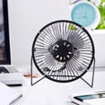 thumbnail image 1 of JZCHUNTOY 6 Inch Desktop Fan 1 Piece, Portable USB Rechargeable Table Fan, Adjustable Quiet Strong Wind Cooling Fan, Air Cooler for Home Office Desk Outdoor Camping, 1 of 6