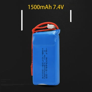 Sea Jump 4-Pack 7.4V 1500mAh Lipo Battery For WLtoys RC Cars - Replacement Power For 12428, 12403 & More