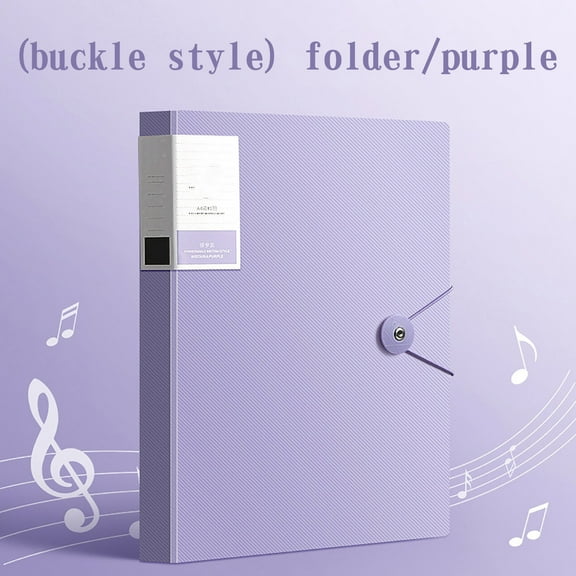 JZCHUNTOY A4 Size 80 Pages Document Organizer, Purple Transparent Insert Pocket File Folder, Thickened Durable Paper Storage Book, Multi-Purpose Binder for Music Sheets Award Certificates Test Papers