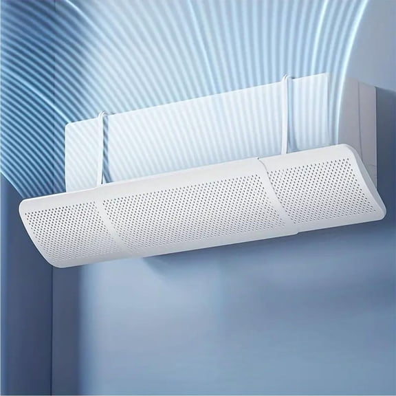 JZCHUNTOY Air Conditioner Deflector 1 Pack, Adjustable Anti-Direct Blowing Wind Shield, No Drilling Easy Install Baffle Cover, Universal AC Accessory for Home Office Bedroom Air Conditioner Use