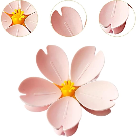 JZCHUNTOY Cherry Blossom Fridge Magnet, Multi-Functional Magnetic Sealing Clip, Cute Food Bag Clip Refrigerator Decor for Notes Files Food Bag Sealing Kitchen Use