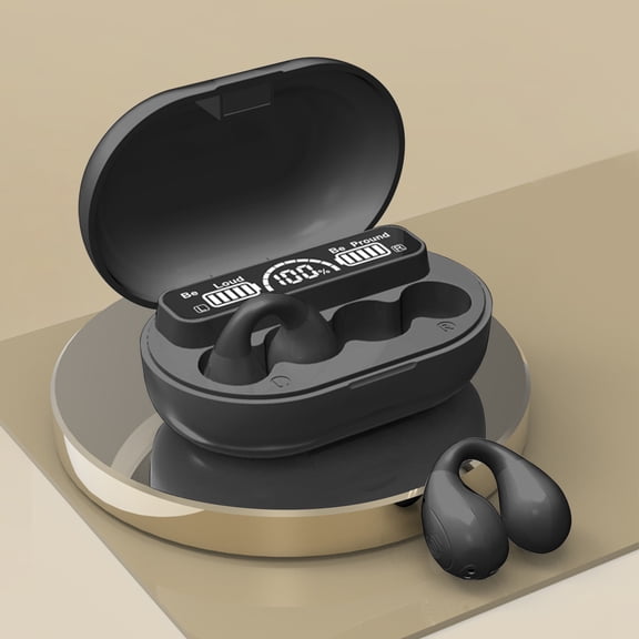 JZCHUNTOY Clip-on Bluetooth Earphone, Open Ear Non-in-ear HiFi Sound Quality Wireless Headphone, Stable Fit Sports Earphone Suitable for Running Workout Gym