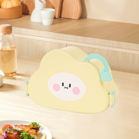 JZCHUNTOY Cloud Shaped Lunch Box 1 Pack, Food Grade Leak-proof Bento Box, Microwave Safe Food Container, Cute Lunch Container for Work, Picnic and Outdoor Activities