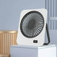 thumbnail image 1 of JZCHUNTOY Desk Fan, Portable Rechargeable Wall Mountable Fan, 3 Wind Modes Ultra Quiet Small Fan, 1 Piece with Charging Cable for Home Office Outdoor Camping, 1 of 6