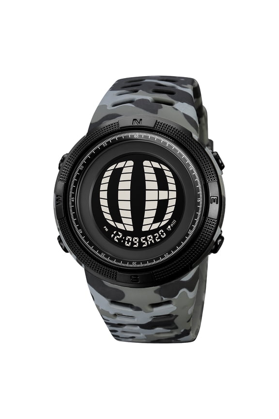 Digital Display Waterproof Electronic Watch 1 Pack, High Definition Digital Screen Wristwatch, Shock Resistant Durable Case, Fashion Sport Wrist Watch for Men Women Teenagers Daily Use