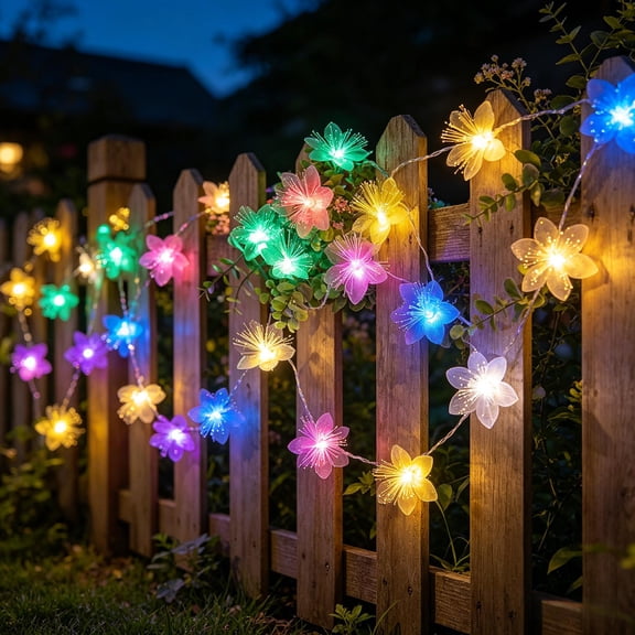 JZCHUNTOY Fiber Optic String Lights, USB Powered Decorative String Lights, Waterproof Hanging Fairy Lights, Suitable for Patio, Wedding, Outdoor Party, Holiday and Home Decoration