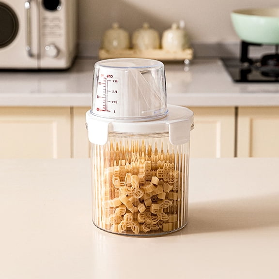 JZCHUNTOY Food Storage Jar, 1 Piece Food Grade Sealed Grain Storage Container, Insect-proof Moisture-proof Airtight Canister, for Storing Cereal, Rice, Flour, Dry Food