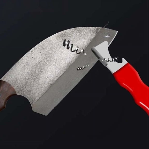 JZCHUNTOY Garden Scissors Sharpener, 1 Piece Outdoor Portable Knife Sharpening Tool, Compact Anti-slip Multifunctional Sharpener, for Pruning Shears Kitchen Knives Camping Hunting Blade Maintenance