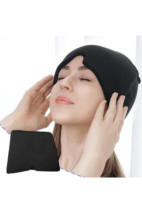 Gel Cold Compress Half Face Mask, Soft Skin-Friendly Leak-Proof Reusable Freezable Adjustable Strap Mask for Migraine Relief Facial Swelling Post-Surgery Recovery Home Use