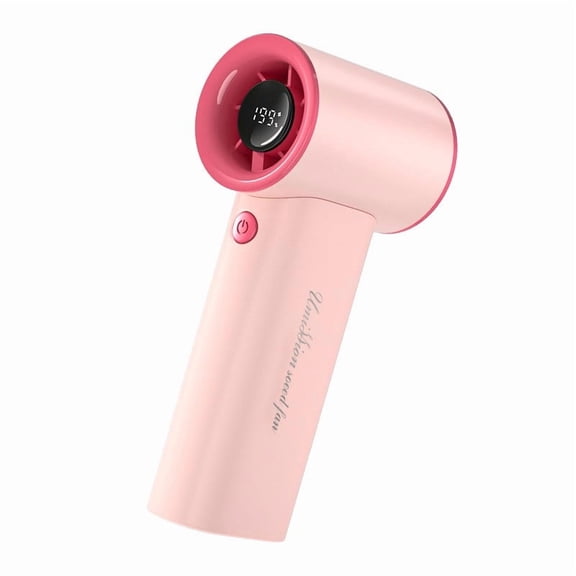 JZCHUNTOY Handheld Fan 1 Pack, 199 Speed High Velocity USB Powered Violent Airflow Mini Jet Fan, Ultra Quiet Lightweight Strong Wind Personal Fan, Suitable for Outdoor Travel Office Home Use