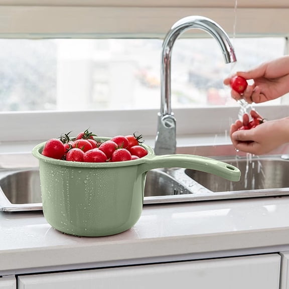 JZCHUNTOY Household Thickened Water Scoop 1 Piece, Food Grade Plastic Multifunctional Ladle, Leak Proof Lightweight Dipper, Kitchen Tool for Bathroom Laundry Garden Watering
