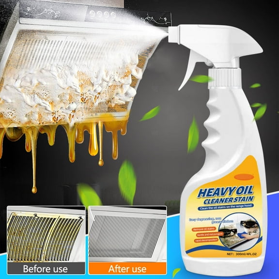 JZCHUNTOY Kitchen Grease Cleaner 2 Pack, 10 oz Heavy Duty Degreaser, Powerful Stain and Oil Remover for Stovetop, Oven, Grill and Kitchen Surfaces