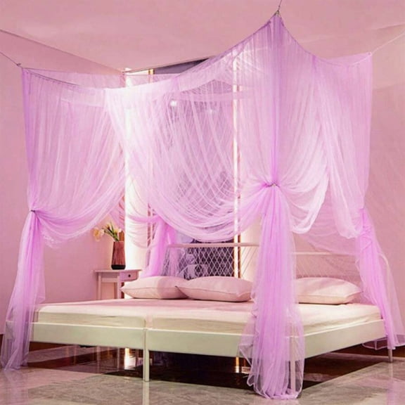 JZCHUNTOY Large Mosquito Net Canopy 7.9 ft x 6.9 ft, Insect Proof Bed Net with Fine Mesh, Breathable and Easy to Install for Double Bed Bedroom Home Use