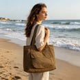 thumbnail image 1 of JZCHUNTOY Lightweight Large Capacity Shoulder Bag 1 Piece, Casual Commute Tote Handbag, Water Resistant Multi-pocket Work Bag for Laptop, Daily Use Shopping Travel, 1 of 8