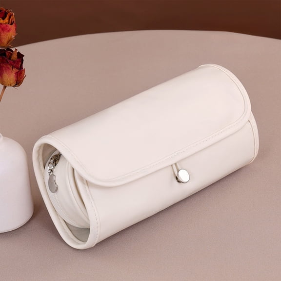 JZCHUNTOY Makeup Brush Storage Roll Bag, 1 Piece Foldable Portable Cosmetic Brush Organizer, Waterproof Large Capacity Storage Pouch, Durable Roll Bag for Makeup Brush Travel Carry Daily Storage