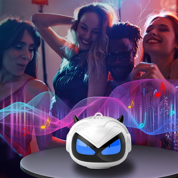 JZCHUNTOY Mini Devil Bluetooth Speaker, Manual + Charging Cable Included, TWS Pairing Portable Wireless Bass Speaker, Waterproof Compact Audio for Outdoor, Travel, Home Party, Desktop