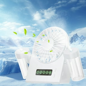 JZCHUNTOY Misting Cooling Spray Fan Set 1 Fan 1 Charging Cable, Adjustable Portable Humidifier Fan, USB Rechargeable Strong Airflow Fan for Home Outdoor Summer