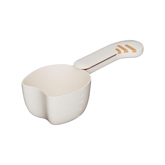 JZCHUNTOY Multipurpose Kitchen Scoop 1 Ounce Capacity, Measuring Spoon with Bag Clipper Seal, Washable Durable Food Grain Scoop for Rice Flour and Snacks, Cute Design Home Use Tool