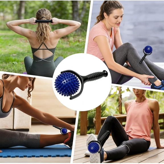 JZCHUNTOY Muscle Massage Stick, 1 Pcs, Deep Tissue Trigger Point Massager, Ergonomic Non-Slip Handle Roller, Soreness Relief Myofascial Release Tool for Back Leg Neck Shoulder Full Body Relaxation