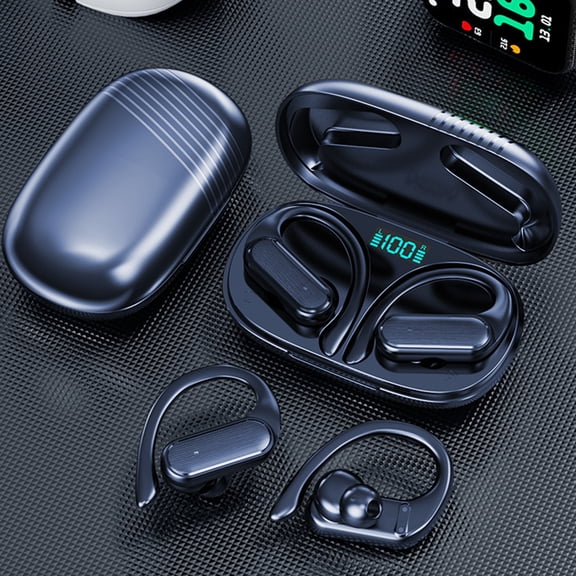 JZCHUNTOY Open-Ear Sports Earphones , Long Battery Bluetooth Headset, Low Latency Double Microphone Noise Reduction Surround Sport Bluetooth Inear Earphones for Gym Workout Running