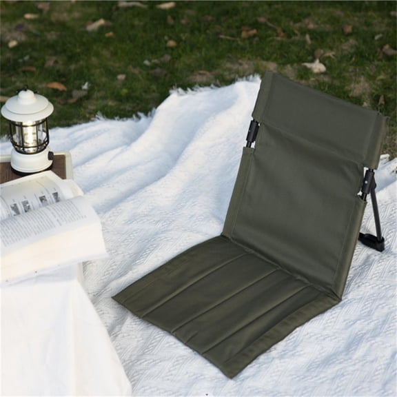 JZCHUNTOY Outdoor Folding Camping Bench, Ultra Lightweight Portable Foldable Chair, Ergonomic Backrest Stable Structure Seat, Multifunctional Stool for Fishing Hiking Picnic Outdoor Activities