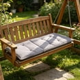 thumbnail image 1 of JZCHUNTOY Porch Swing Seat Cushion, 1 Piece, Cotton Linen Waterproof Outdoor Chair Pad, Soft Comfortable Weather Resistant Replacement Cushion for Patio Garden Outdoor Swing Furniture, 1 of 6