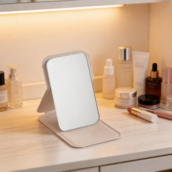 JZCHUNTOY Portable Pocket Mirror, 1 Pc Mini Compact Handheld Makeup Mirror, Lightweight Shatterproof Small Cosmetic Mirror, Ultra Thin Folding Mirror for Purse Travel Outdoor Daily Makeup Touch Up