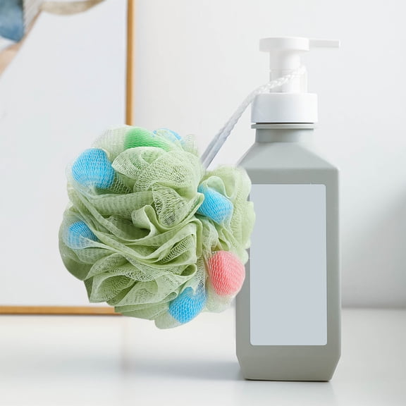 JZCHUNTOY Soft Exfoliating Bath Sponge Ball, Rich Foam Super Large Mesh Shower Puff, Quick Drying Long Lasting Body Scrubber, for Adults Bathroom Shower Bathing Use