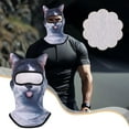 thumbnail image 1 of JZCHUNTOY Summer UV Protection Outdoor Face Cover - 3D Animal Pattern Full Face Mask Headcover, Breathable & Windproof, Sun Protection Face Gaiter for Hiking, Cycling, Fishing, Beach, Camping, 1 of 5